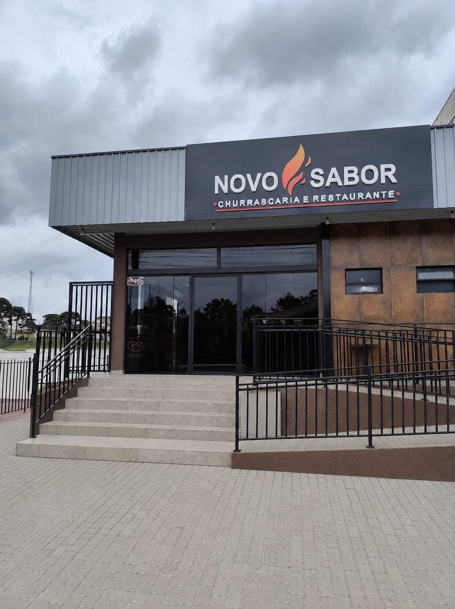 Fachada do Restaurante Novo Sabor